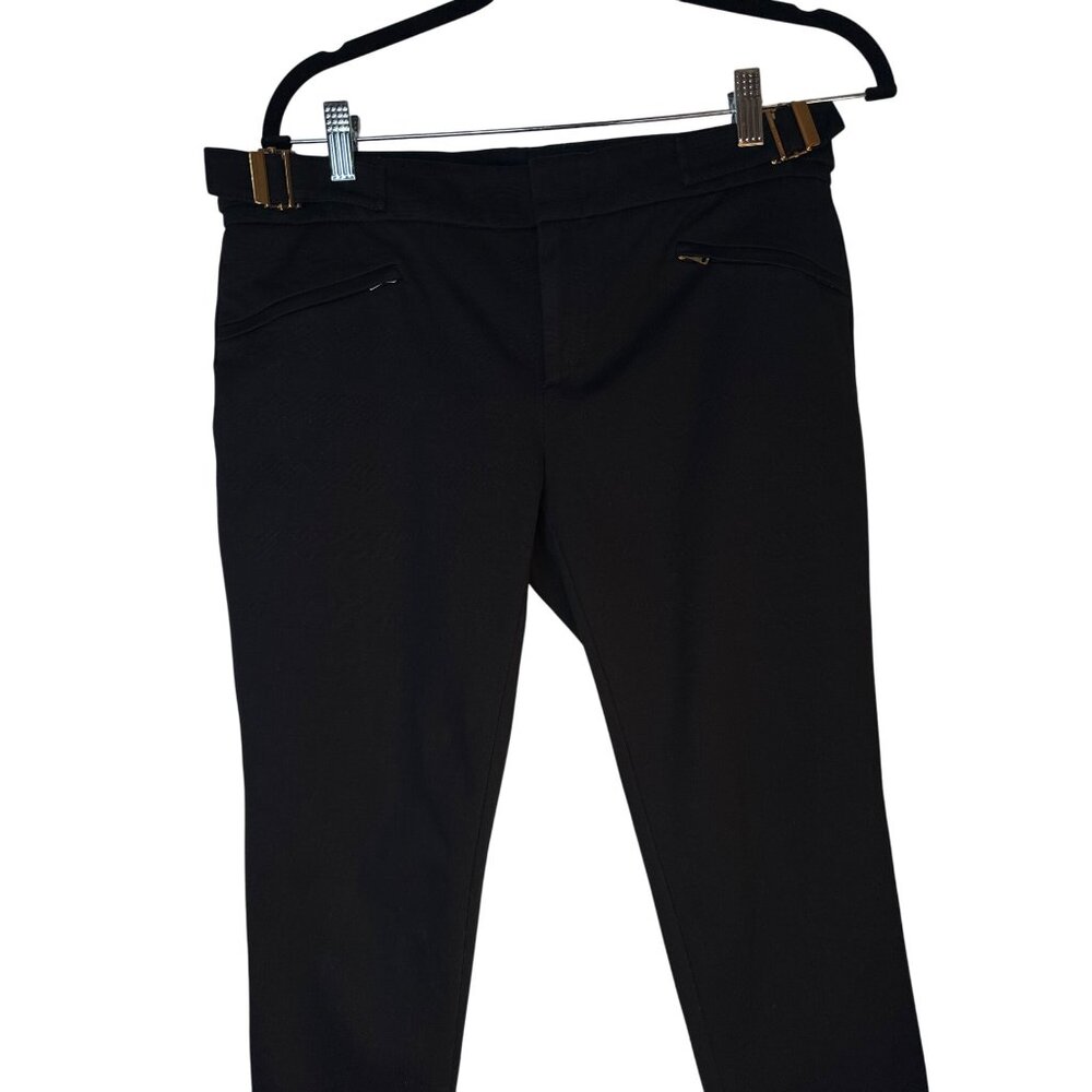 2/$30 Gucci Size 10 Black Slim Fit Stretch Pants Made In Italy - Picture 9 of 13